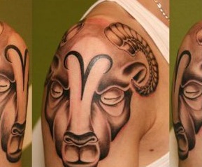 Aries-sign-goat-tattoos