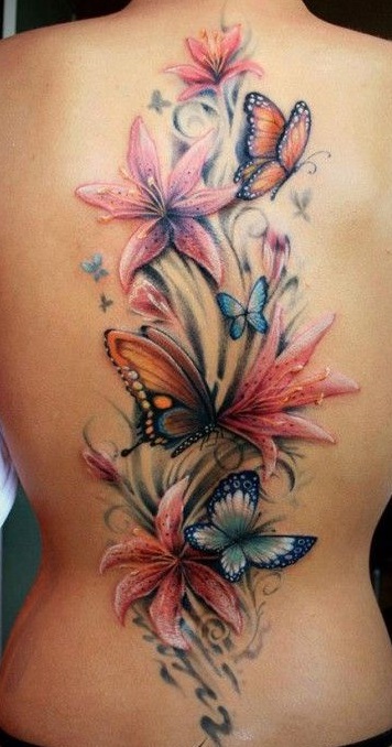 spine-butterflies-tattoos