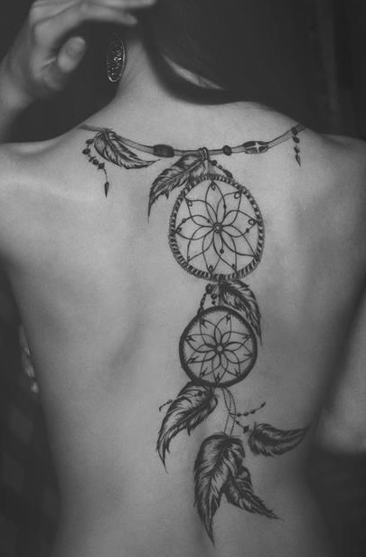 spine-dreamcatcher-tattoo