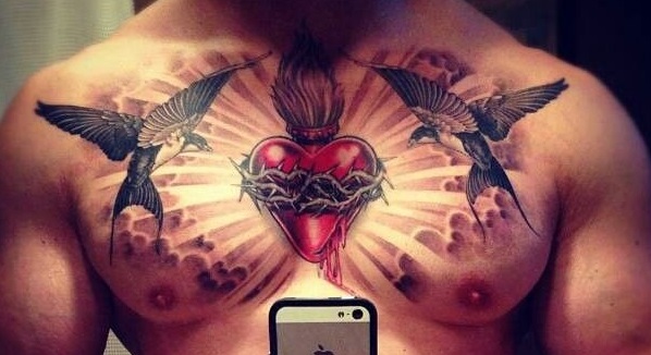 chest-tattoos-heart
