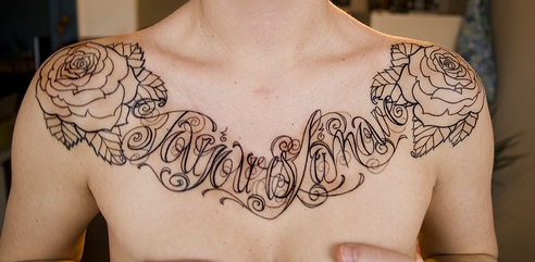 chest-tattoos-roses-girl