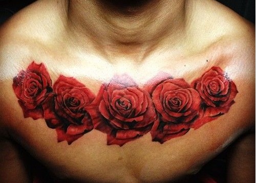 chest-tattoos-roses
