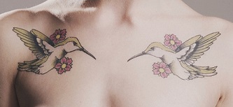chest-tattoos-womens-swallows