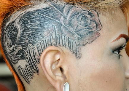 Face tattoo woman starts tattooing entire body black  newscomau   Australias leading news site
