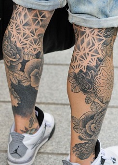 leg-tattoos-black-gray