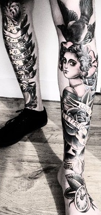 leg-tattoos-oldshool