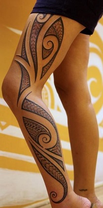 leg-tattoos-tribal-maori