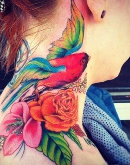 neck-tattoo-rose