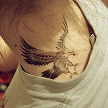 neck-tattoos-eagle