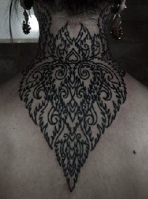 neck-tattoos-women-floral