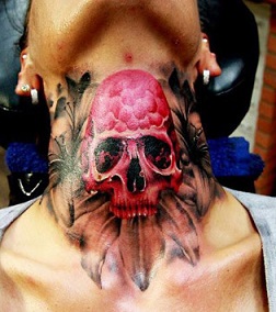 neck-tattoos-women-skull