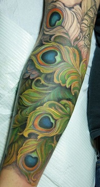 peacock-tattoos-sleeve
