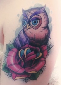 shoulder-tattoos-owl-oldschool