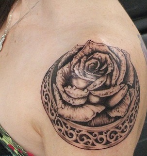 shoulder-tattoos-rose