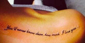 shoulder-tattoos-women-quote