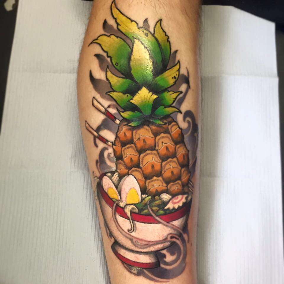 Pineapple Tattoo by Max Bonneau 