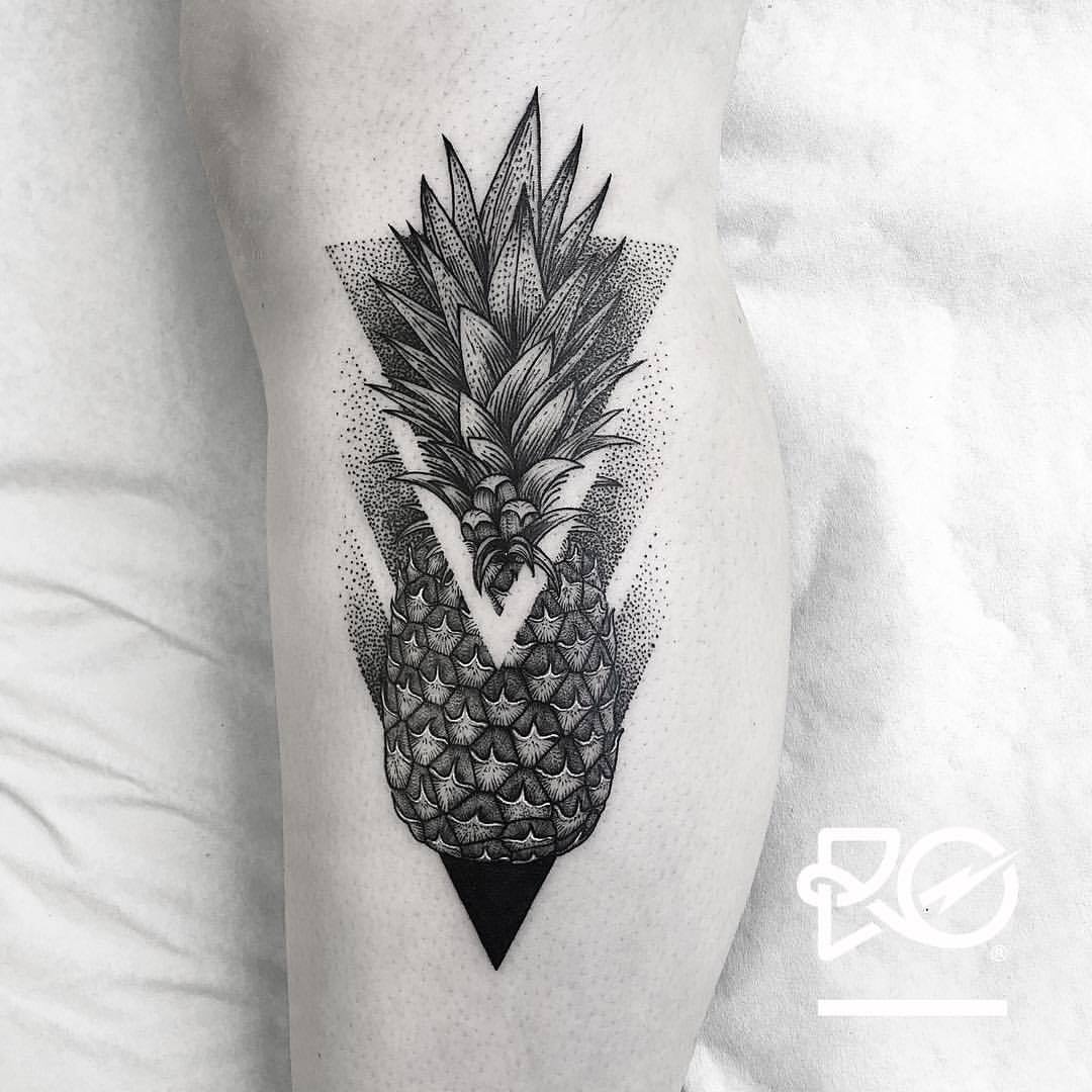 Pineapple Tattoo by Robert Pavez
