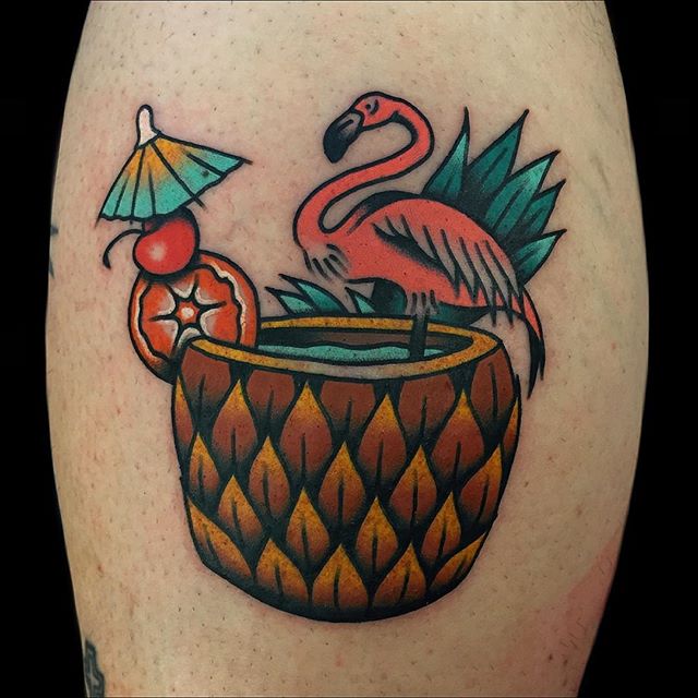 Pineapple Tattoo by Alex Zampirri 