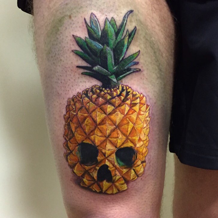 Pineapple Tattoo by Melissa Scott 