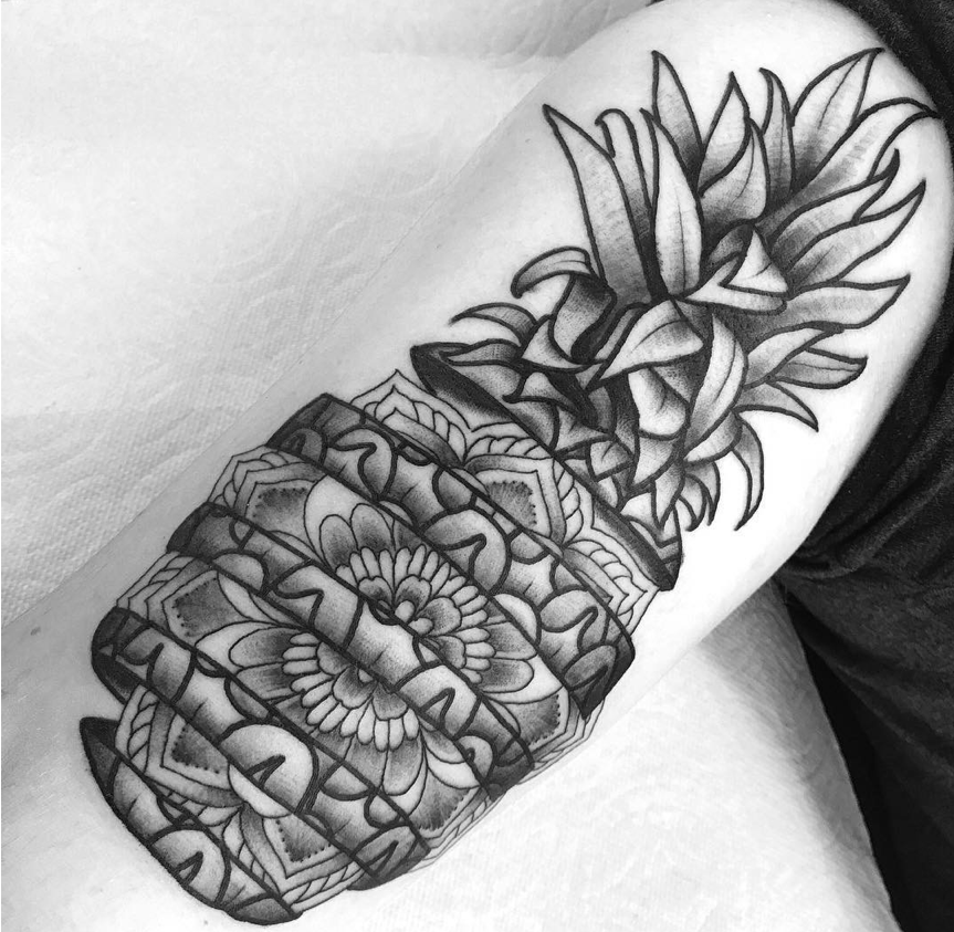 Pineapple Tattoo by Tyler Harrington