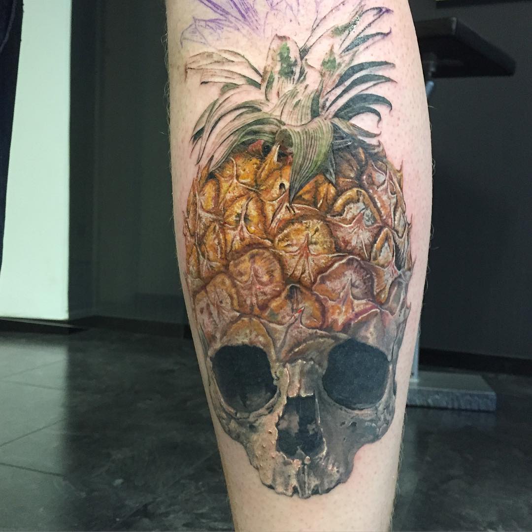 Pineapple Tattoo by Jan Axel