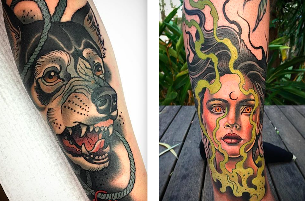 Wolf girl tattoo by nsanenl on DeviantArt