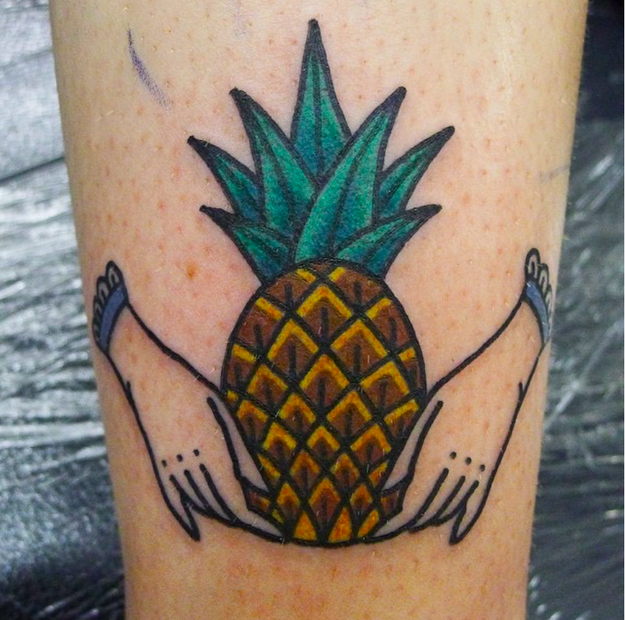 Pineapple Tattoo by Hanna Clark