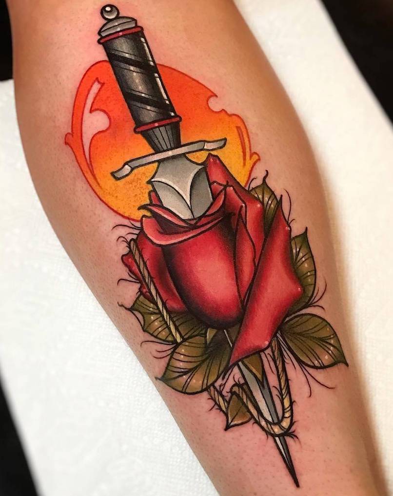 Dagger Tattoo by Ant Walsh