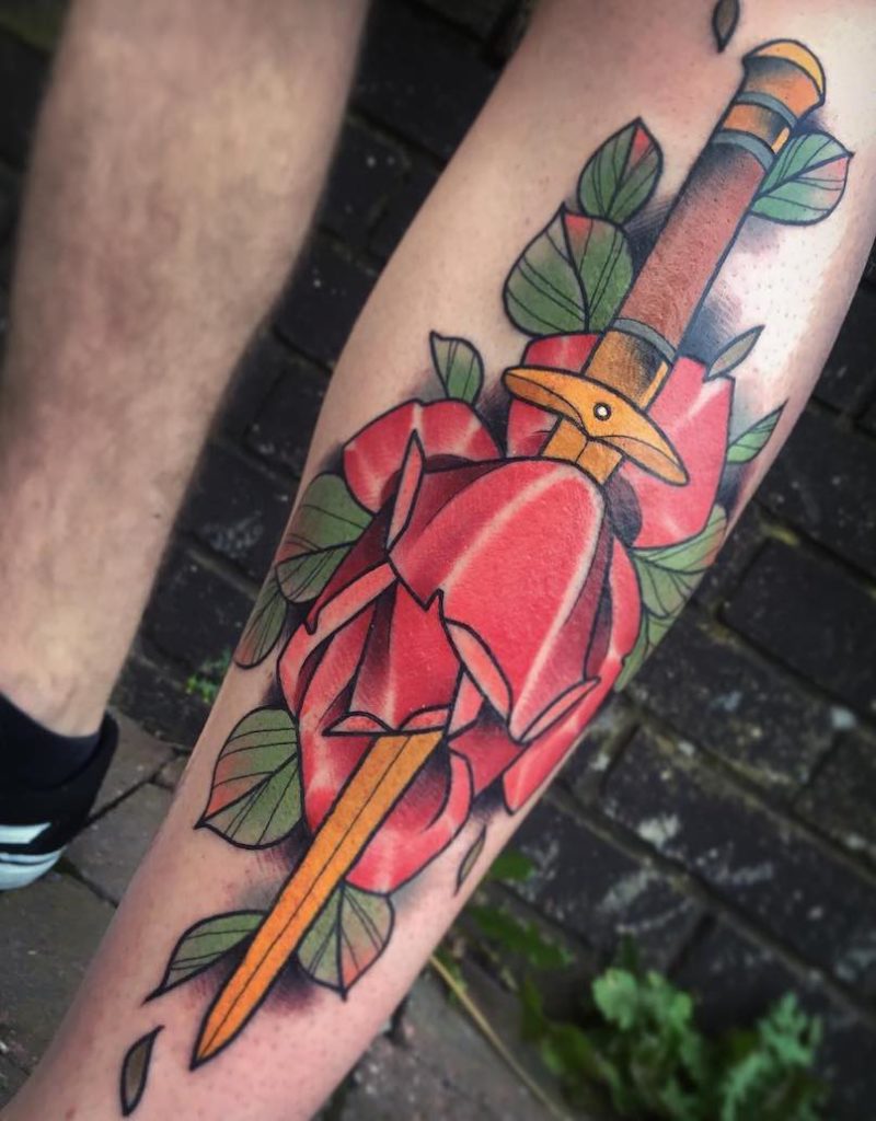 Dagger Tattoo by Paul Terry