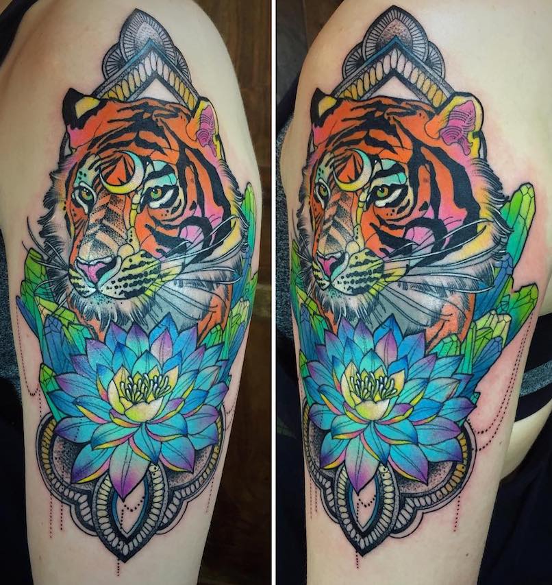 Katie Shocrylas Tiger Tattoo