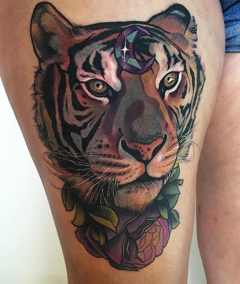 Miryam Lumpini-Tiger Tattoo