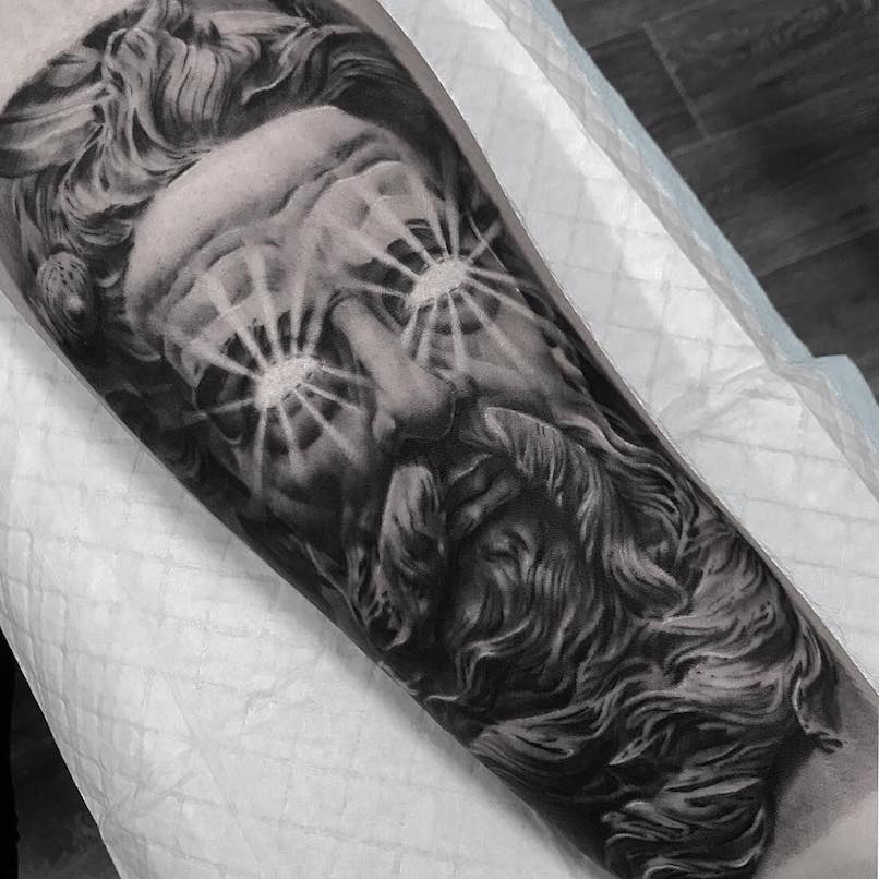 Poseidon tattoo by Brad Doul