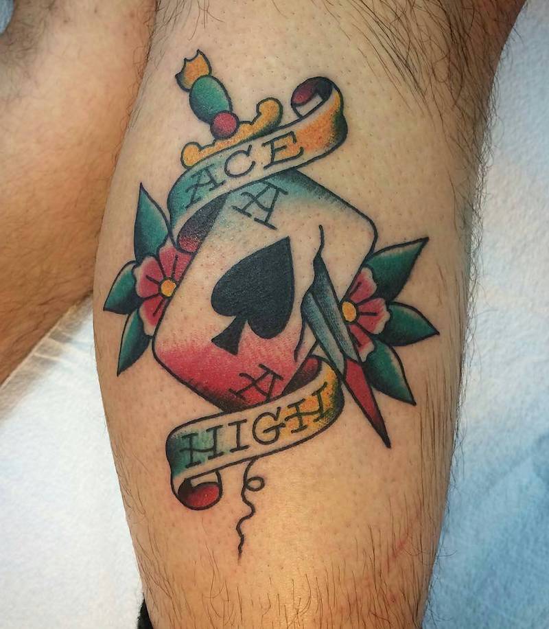 Ace High Tattoo by Chris Erickson