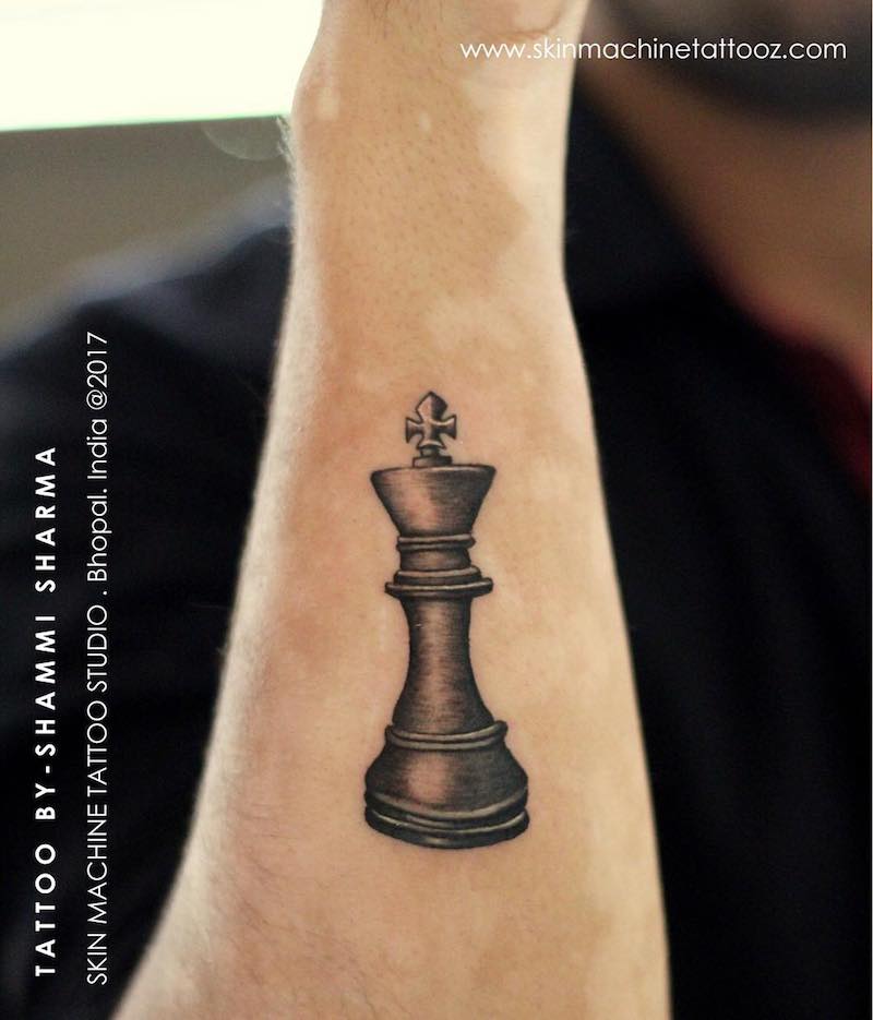 Chess King Tattoo Shammi Sharma