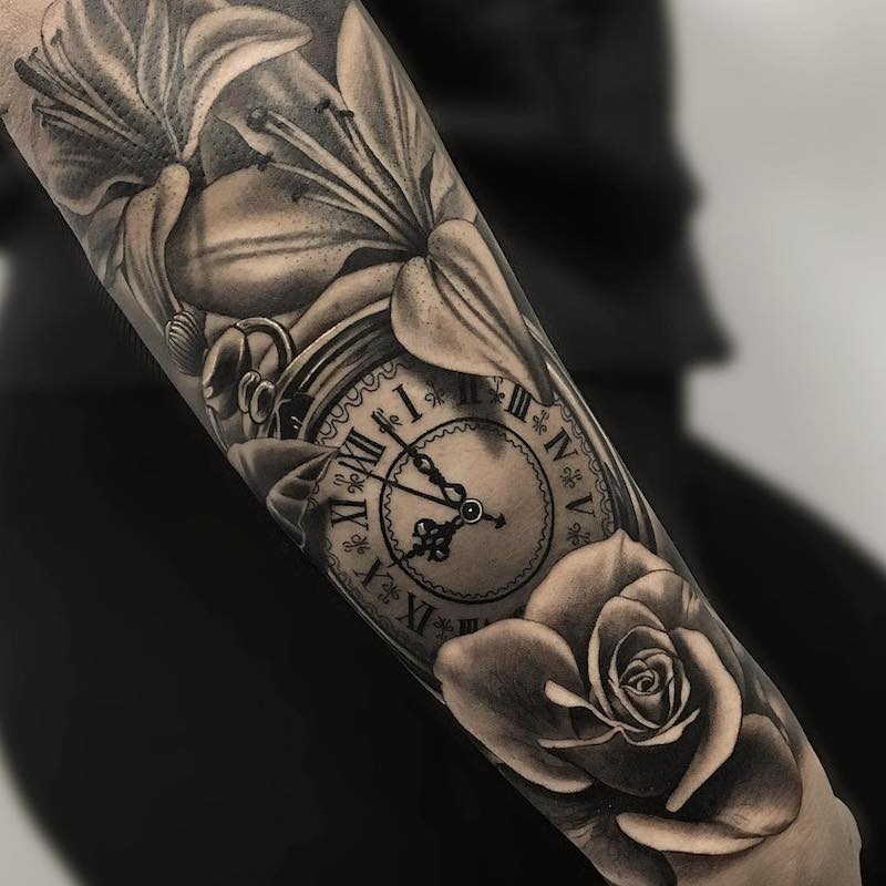 Clock Tattoo 2 by Camacho Valencia