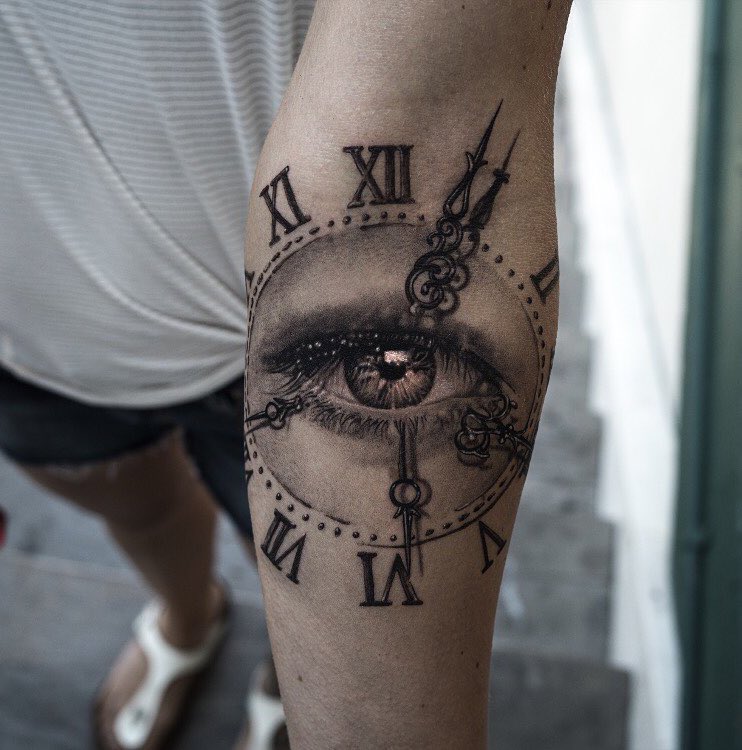 Clock Tattoo 2 by NIKI23GTR
