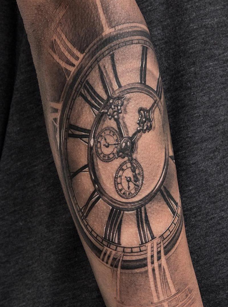 Clock Tattoo 3 by NIKI23GTR