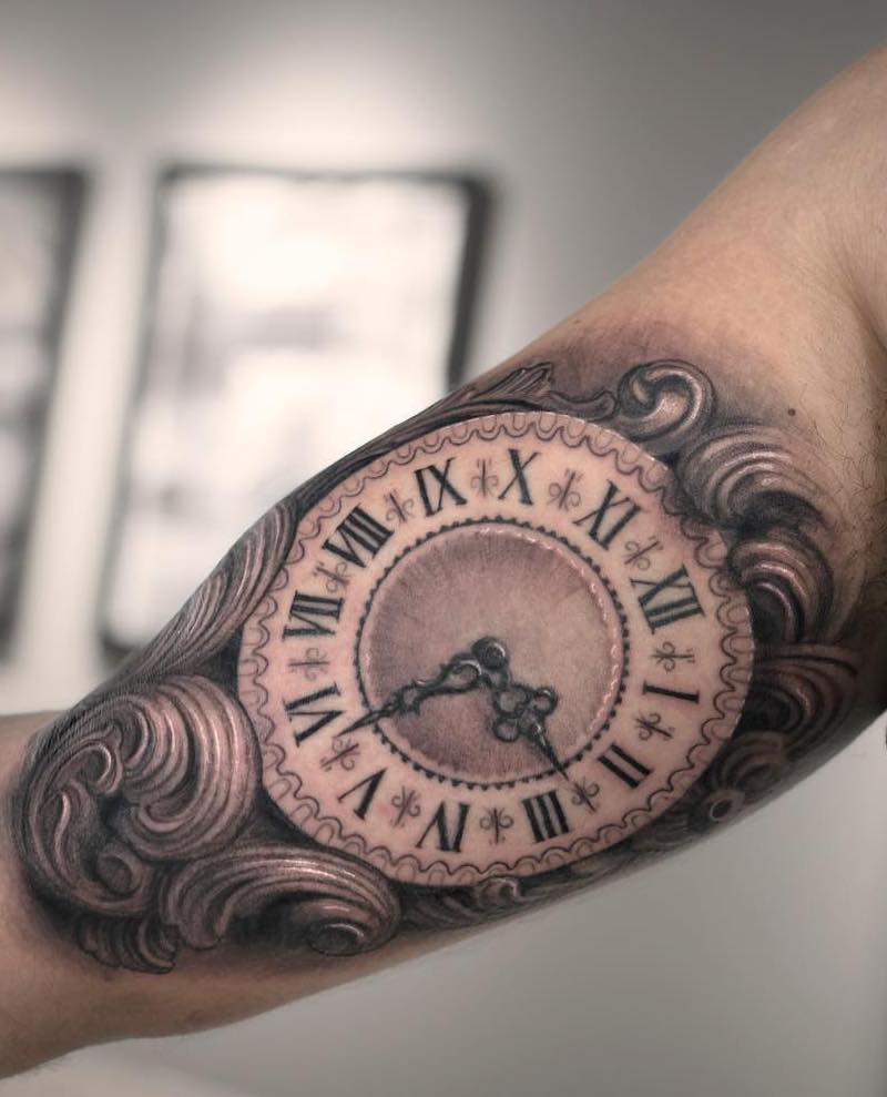 Clock Tattoo 4 by Darwin Enriquez