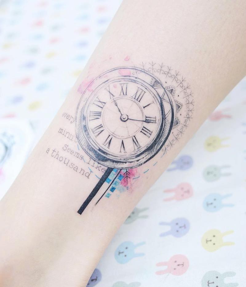 Clock Tattoo by Banul Seoul