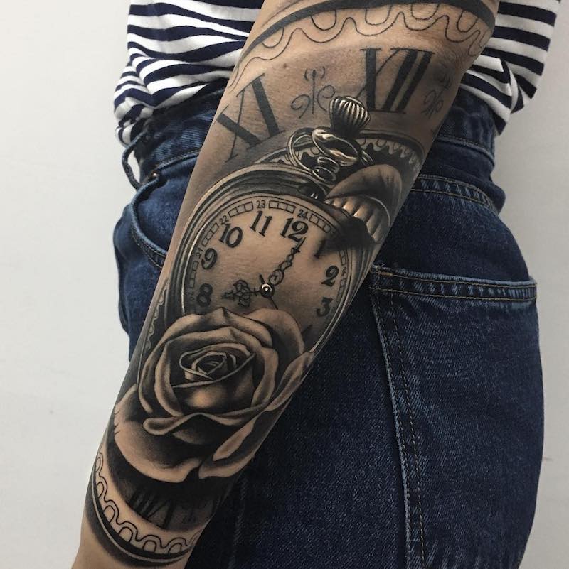 Clock Tattoo by Camacho Valencia