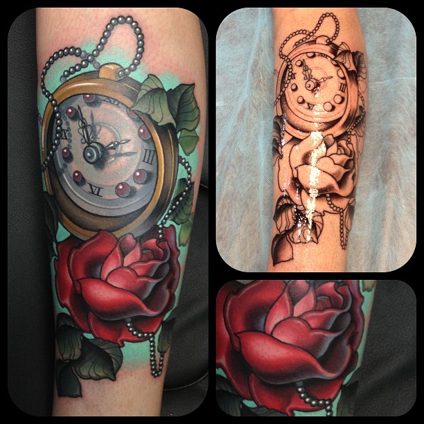 Clock Tattoo by Timmy B