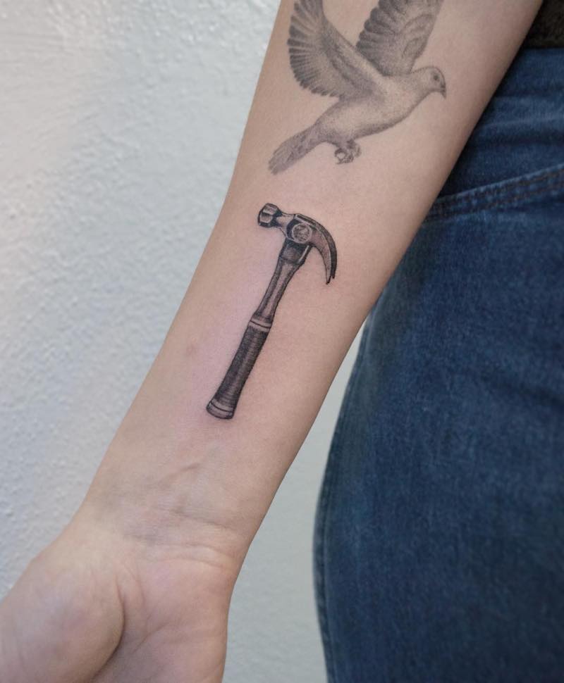 Hammer Tattoo by Samantha Mancino