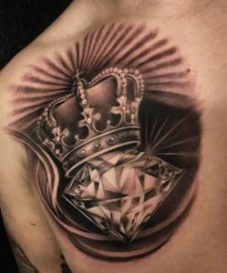 Kirbys Delgado Diamond Crown Tattoo