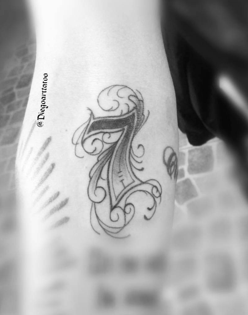 Lucky 7 Tattoo by Diego Souza