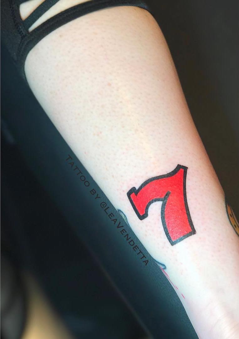 Lucky 7 Tattoo by Lea Vendetta