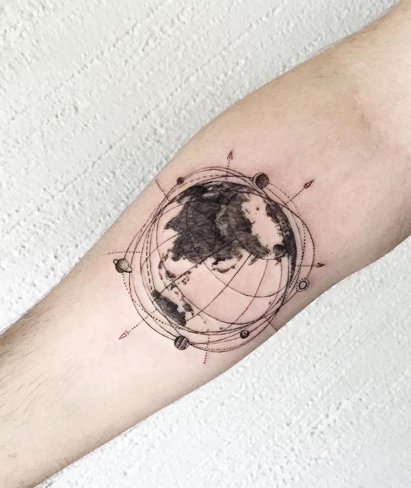 Planet Earth Tattoo by Hongdam