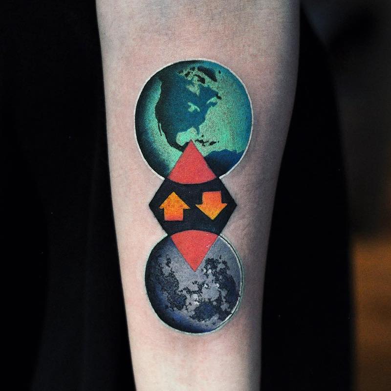 Planet Tattoo by David Peyote