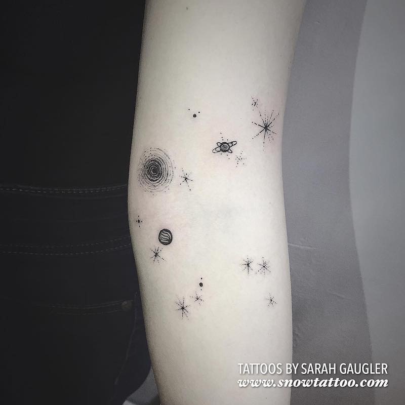 Planet Tattoo by Sarah Gaugler