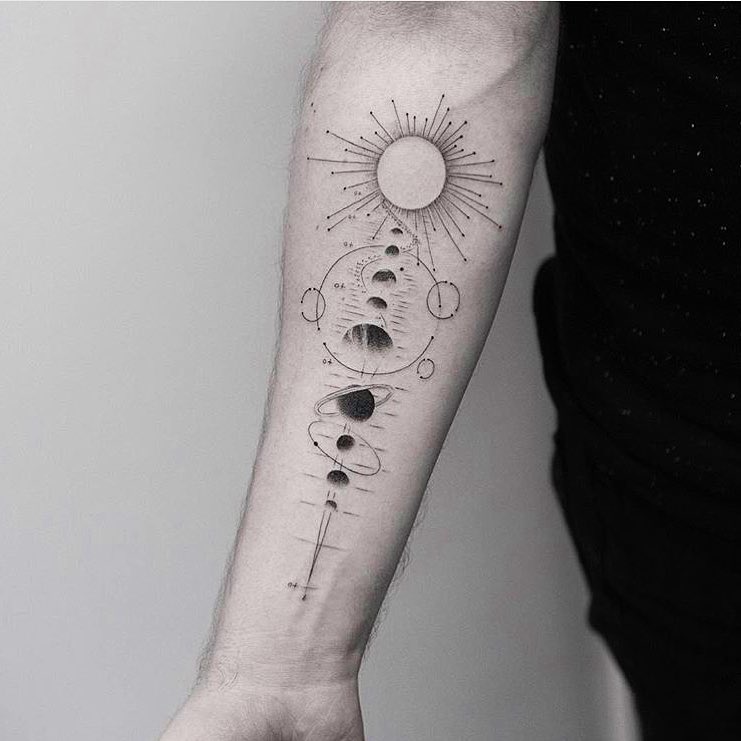 Planet Tattoos by Balazs Bercsenyi