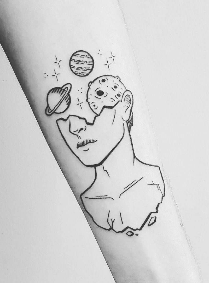 Planets Tattoo by Isa Art